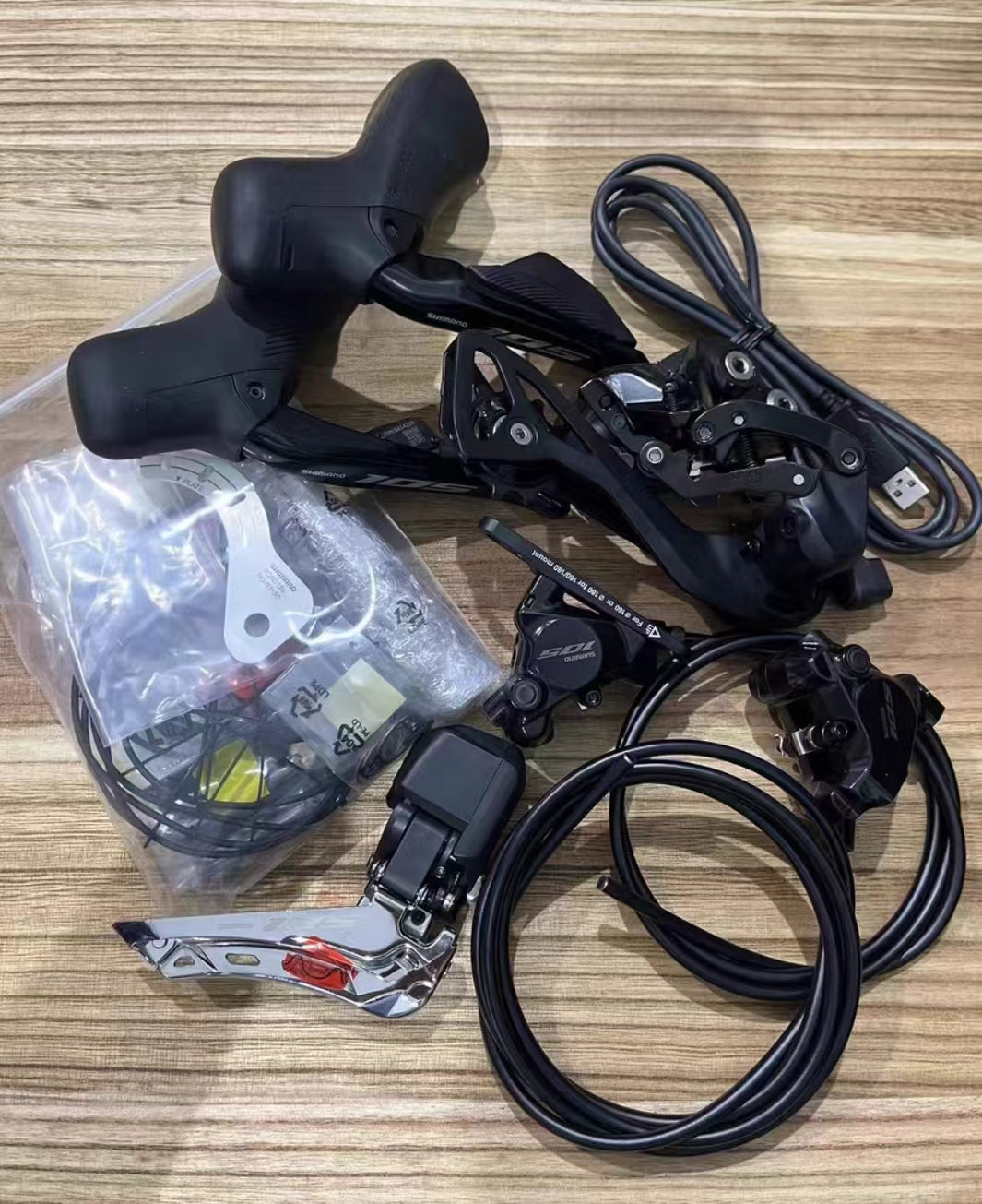SHIMANO DI2 105 R7170 groupset 2*12s road bike front derailleur - rear derailleur - battery - hydraulic disc brake