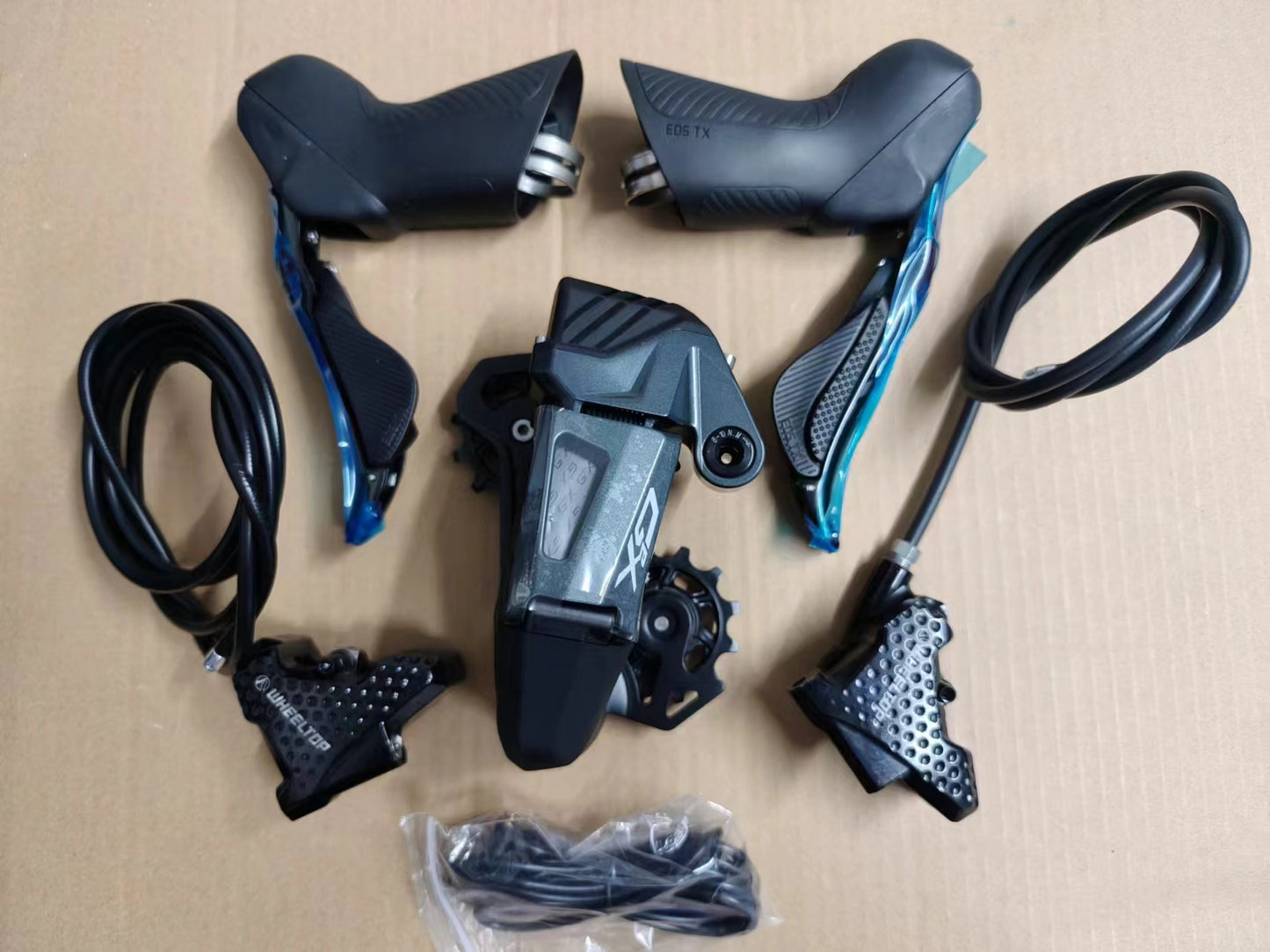 WHEELTOP EDS GeX Gravel bike Electronic Wireless Groupset, 3-14Speed, hydraulic disc brake + shifter + Rear Derailleur