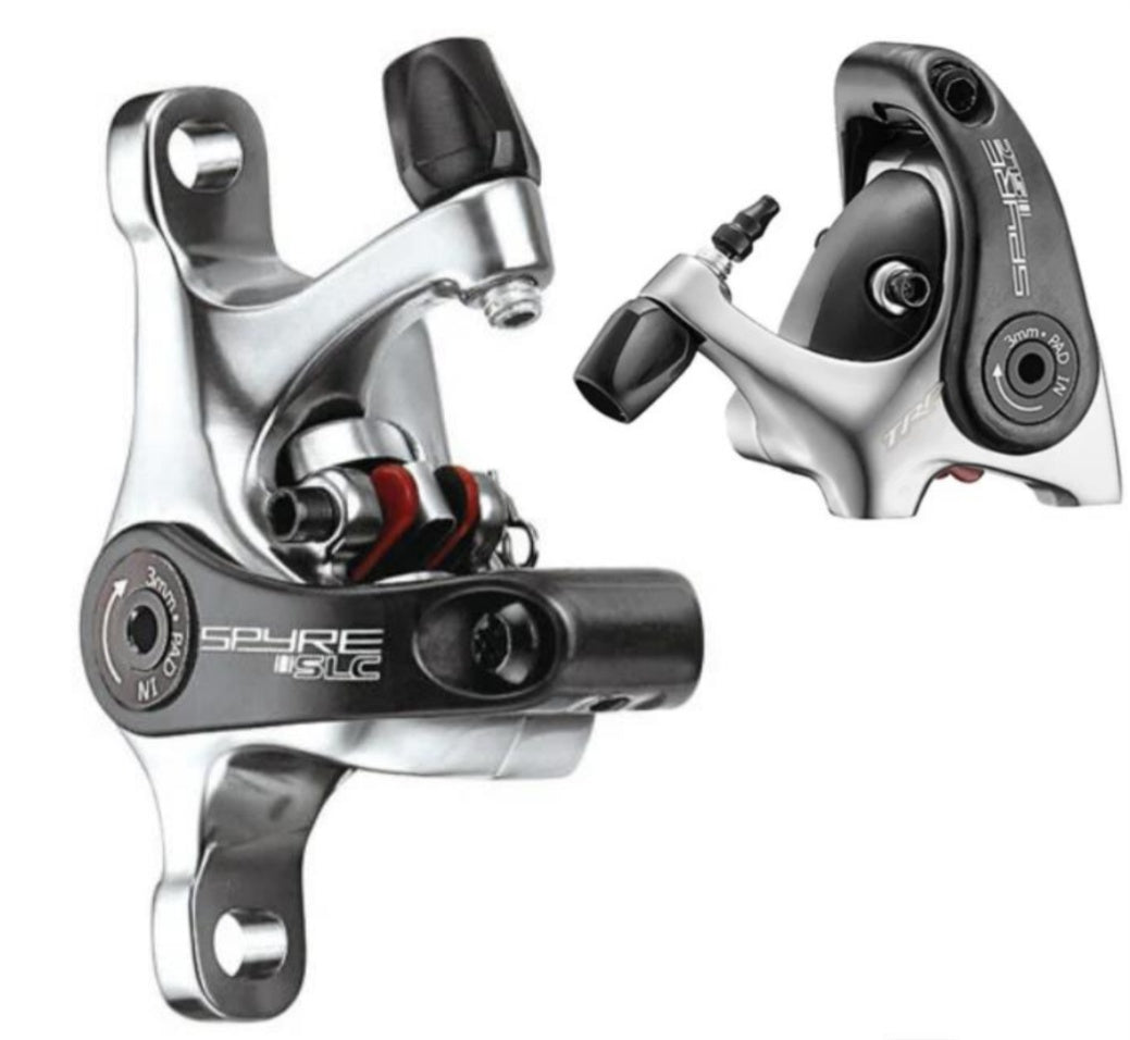 TRP Spyke SLC C610 C605 disc brake caliper flat post mount, carbon actuation arm