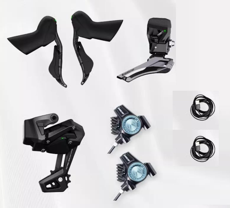 Wheeltop EDS TX Wireless Electronic Groupset, Rear Derailleur + Front derailleur + Shifter + Hydraulic disc Brake, 3-14speed