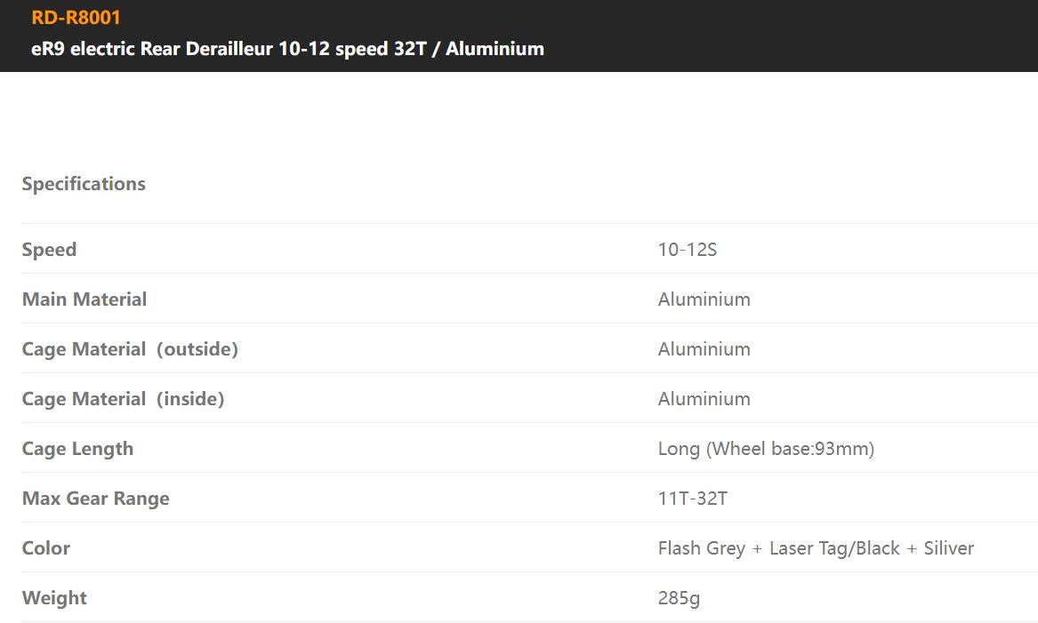 brand new LTWOO eR9 Road Bike Electronic Groupset, Aluminum Alloy, Hydraulic Disc Brake, 2*10/11/12 Speed Adjustment