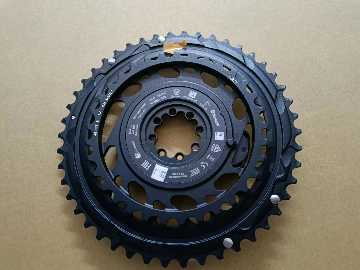 SRAM FORCE AXS ETAP crankset power meter chainring, 2*12S