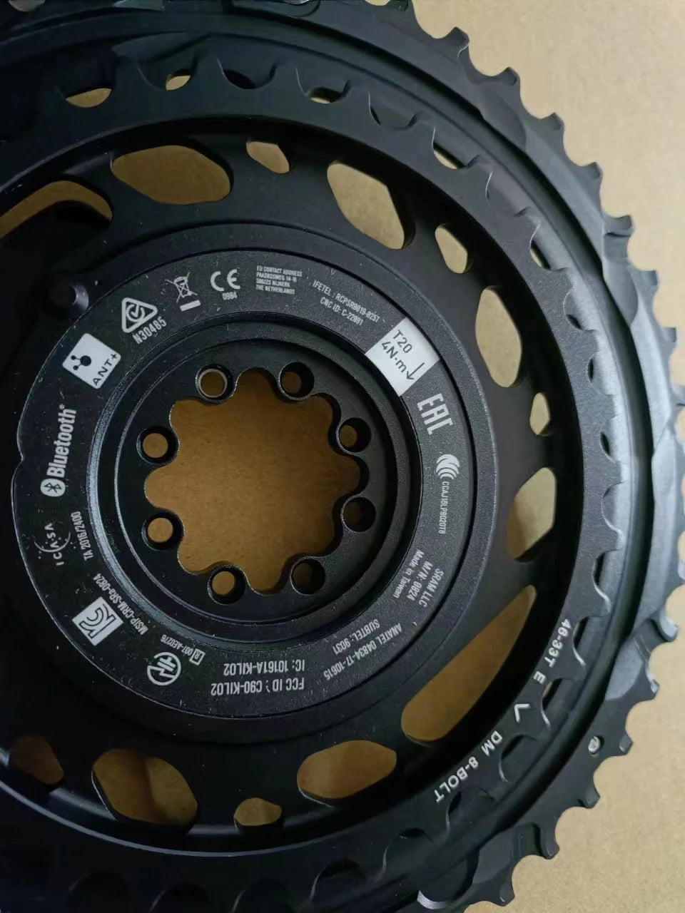 SRAM FORCE AXS ETAP crankset power meter chainring, 2*12S