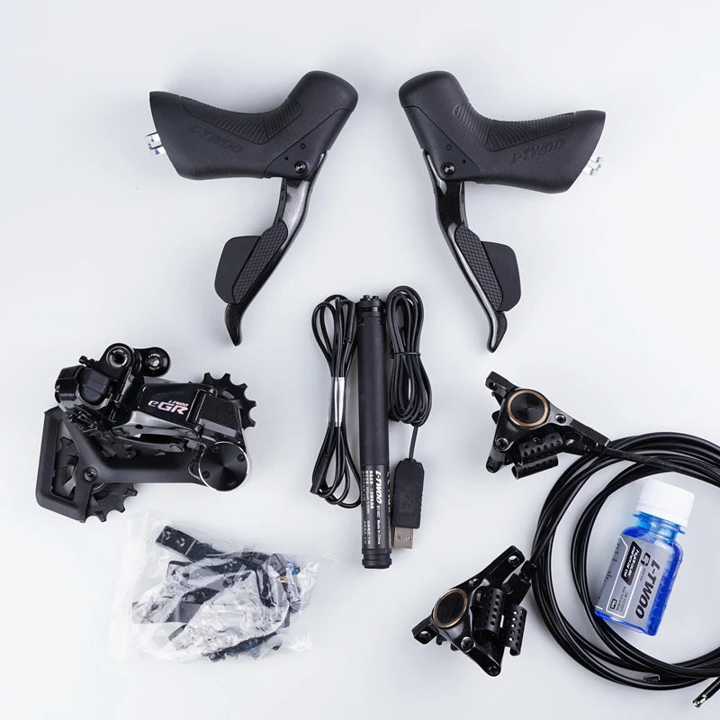 LTWOO eGR Electronic Groupset Gravel Bike, aluminium alloy, Hydraulic Disc Brake , 1*10S/11S/12s Speed adjustment