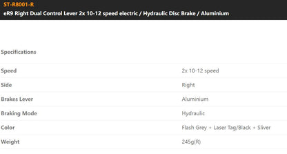 brand new LTWOO eR9 Road Bike Electronic Groupset, Aluminum Alloy, Hydraulic Disc Brake, 2*10/11/12 Speed Adjustment